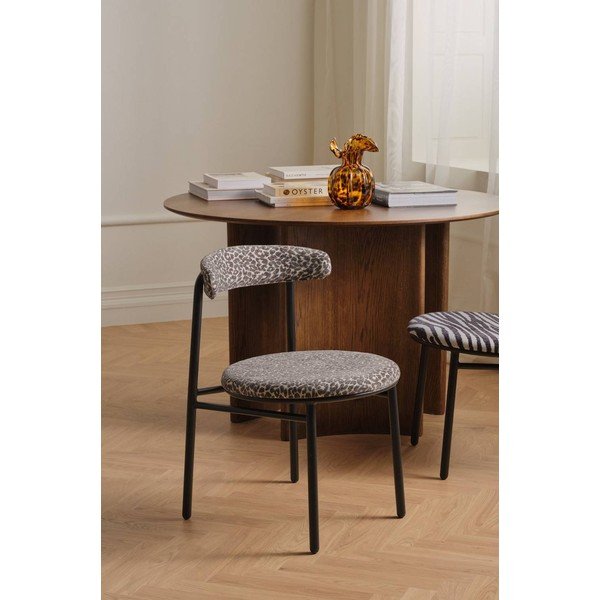 Scaune de dining gri 2 buc. din metal Leo – Ellos Home-image-1