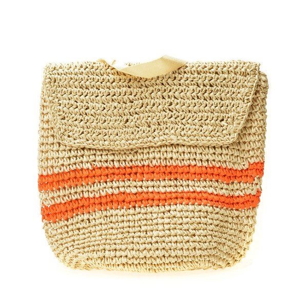 Rucsac din paie Mangotti Bags Orange