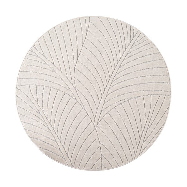 Covor pentru exterior și interior crem rotund ø 120 cm Nova 1203 – Ayyildiz Carpets
