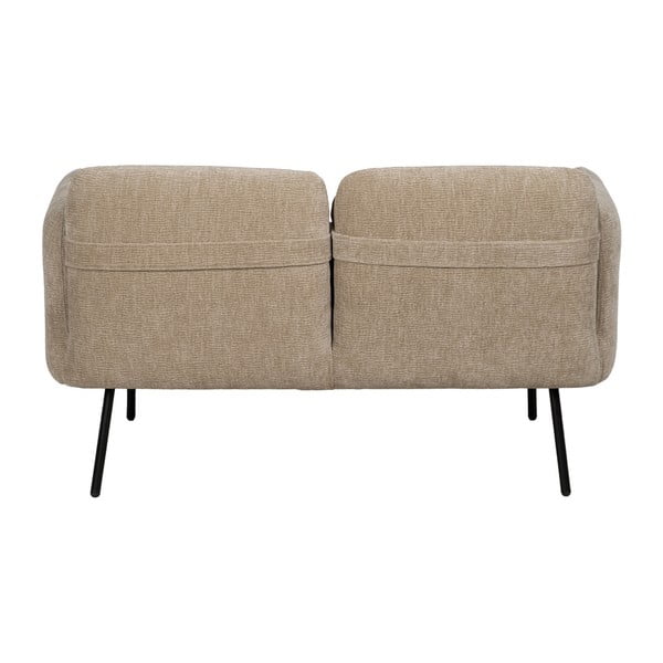 Canapea bej cu tapițerie din chenille 127 cm Bind – Ixia-image-3