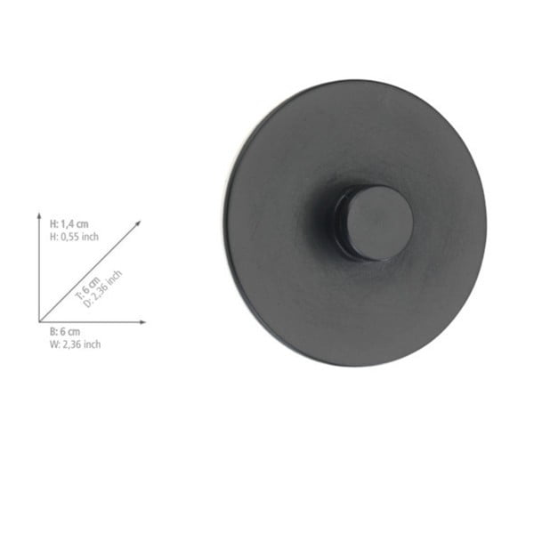 Set 2 adaptoare de perete autoadezive Wenko Turbo-Loc Classic Plus, negru-image-3