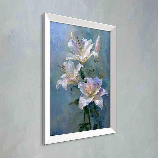 Tablou cu ramă imprimat 56x75 cm Lilies – Styler-image-3
