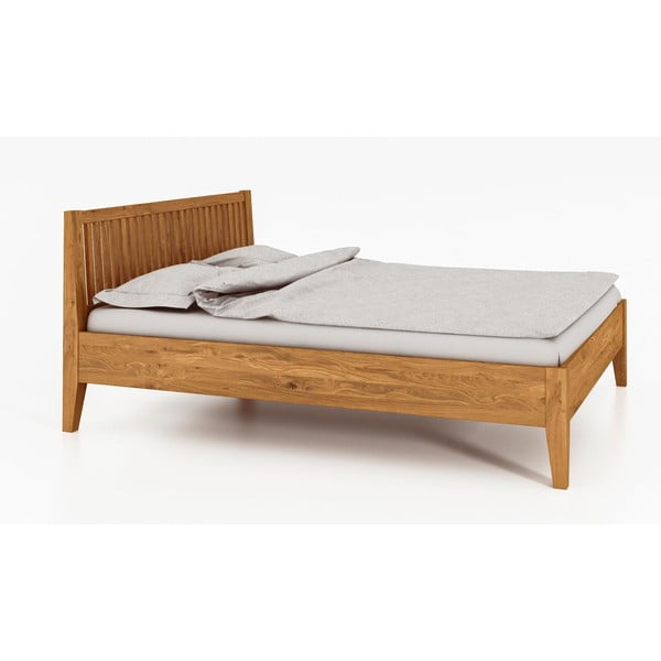 Pat dublu din lemn de stejar 200x200 cm Odys - The Beds-image-2