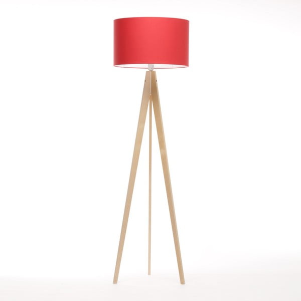 Lampadar 4room Artist, mesteacăn, 150 cm, roșu 