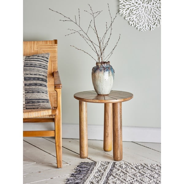 Măsuță auxiliară rotundă din lemn de mango ø 40 cm Stella – Bloomingville-image-4