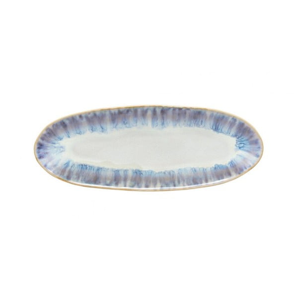 Platou pentru servire din gresie ceramică Costa Nova Brisa, lungime 24 cm, albastru
