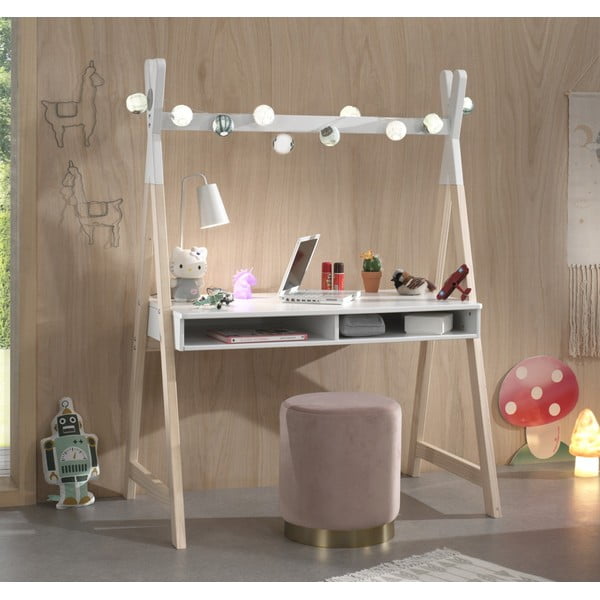 Birou pentru copii Vipack Kiddy, alb-image-1