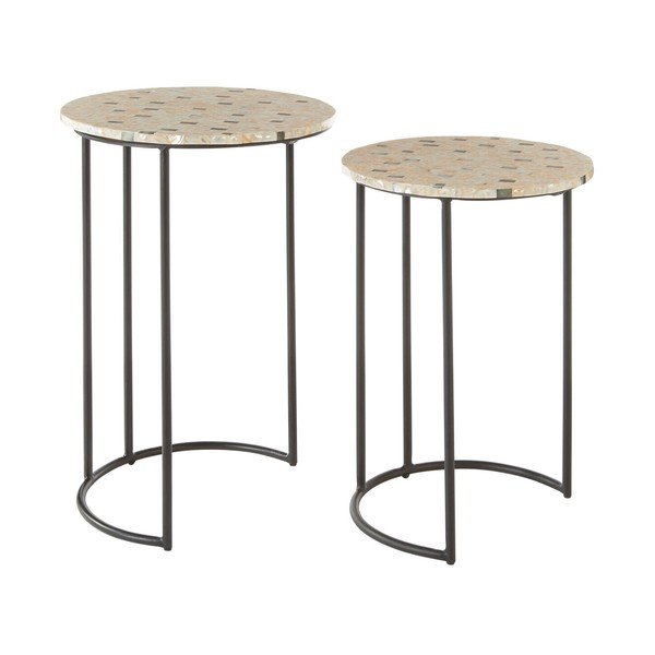 Măsuțe auxiliare 2 buc. rotunde ø 38 cm Halle – Premier Housewares
