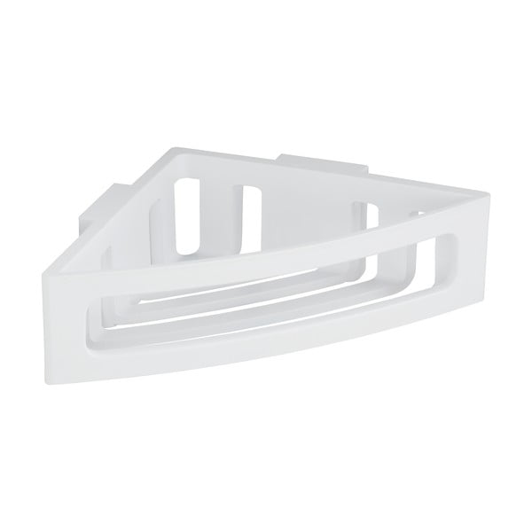 Raft de baie alb autoadeziv pe colț din plastic Bralia - Wenko-image-4