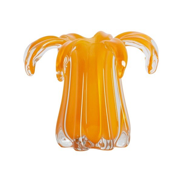 Vază portocalie din sticlă (înălțime 17 cm) Avenia – Light & Living