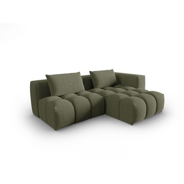 Colțar verde închis (cu colț pe partea dreaptă/cu șezlong) Verona – Cosmopolitan Design