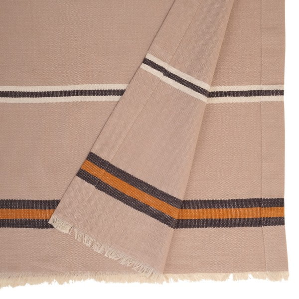 Cuvertură din bumbac și in Buldan's Aren, 180 x 240 cm, bej-image-1