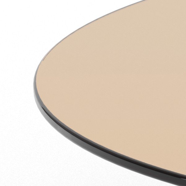 Măsuță de cafea maro rotundă din sticlă ø 80 cm Samos – Actona-image-4