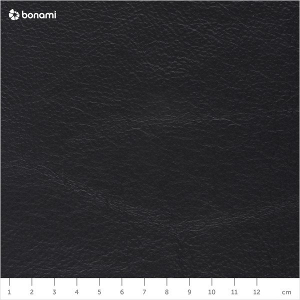 Puf cu tapițerie din piele EMKO Naïve, ø 52 cm, negru-image-4