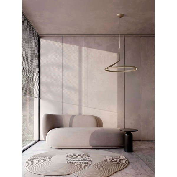 Lustră roz auriu LED cu intensitate reglabilă din aluminiu ø 60 cm Tilia – Nova Luce-image-1