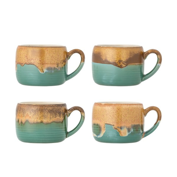 Căni verzi/maro 4 buc. din gresie 400 ml Sheen – Bloomingville