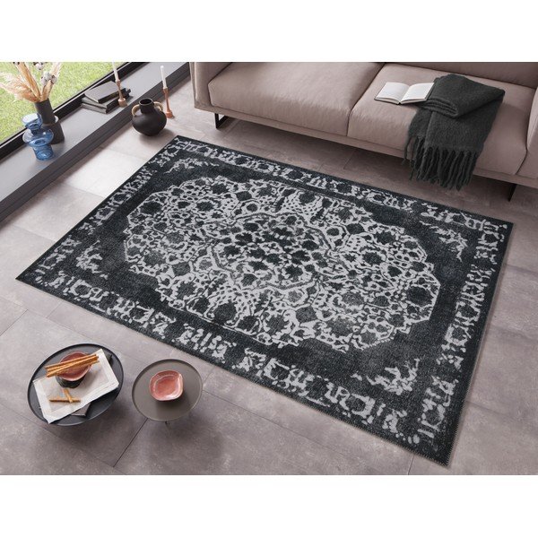 Covor negru 150x80 cm - Ragami-image-1