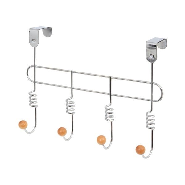 Cuier de ușă argintiu din metal 33 cm Spirale – Compactor-image-3