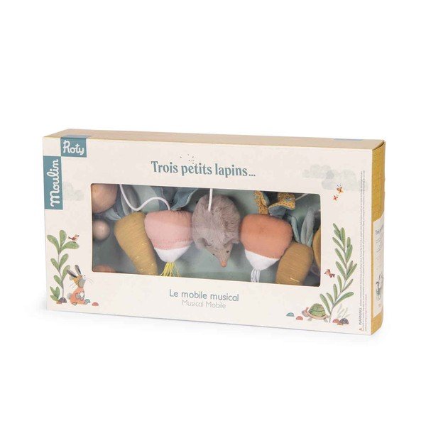 Carusel muzical suspendat Trois Petits Lapins - Moulin Roty-image-1