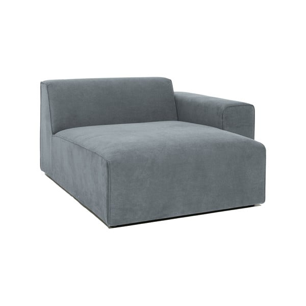 Modul pentru canapea gri cu tapițerie din catifea reiată  (cu colț pe partea dreaptă) Sting – Scandic-image-1