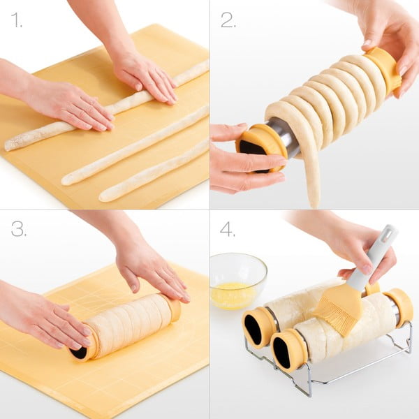 Formă de copt pentru kürtőskalács din oțel inoxidabil Delícia – Tescoma-image-1