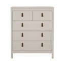Comodă grej 82x99x38 cm Madrid – Tvilum