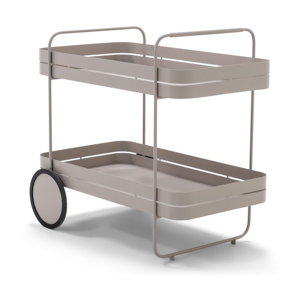 Măsuță de servire cu roți din metal 74x42 cm Gin & Trolley – Spinder Design-image-2