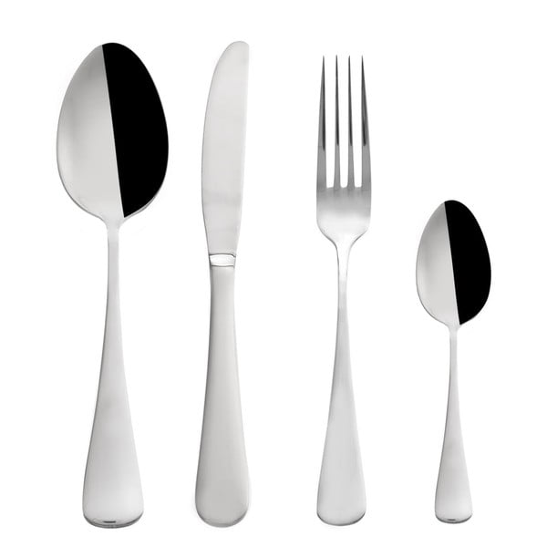 Tacâmuri argintii din oțel inoxidabil 24 buc. Canada – Orion