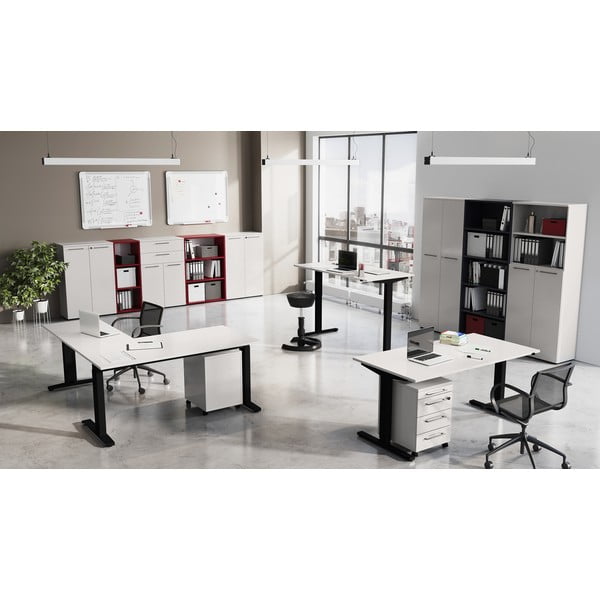 Birou reglabil cu înălțime ajustabilă electric 80x180 cm Agenda – Germania-image-2