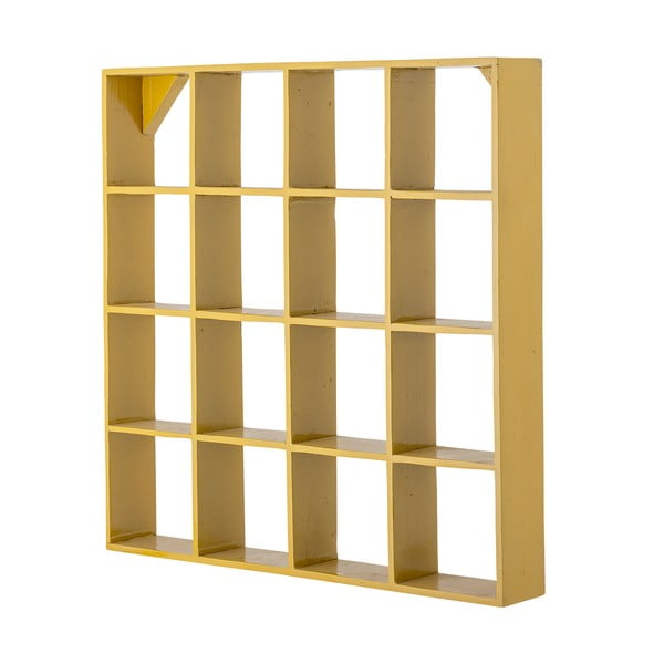 Raft galben etajat din lemn reciclat 10 cm Bekka – Bloomingville-image-2