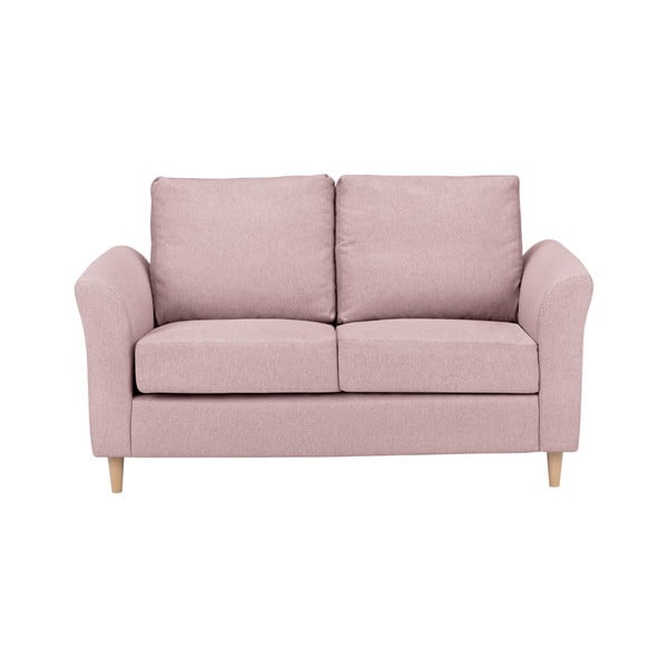 Canapea cu 2 locuri Kooko Home Smooth, roz-image-4