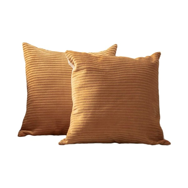 Fețe de pernă 2 buc. din catifea reiată 43x43 cm – Mioli Decor