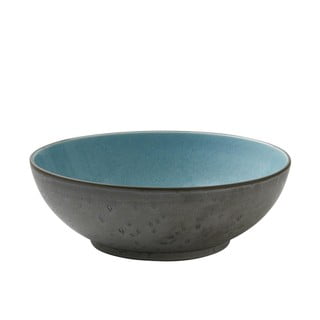 Bol din ceramică și glazură interioară albastru deschis Bitz Mensa, diametru 30 cm, gri