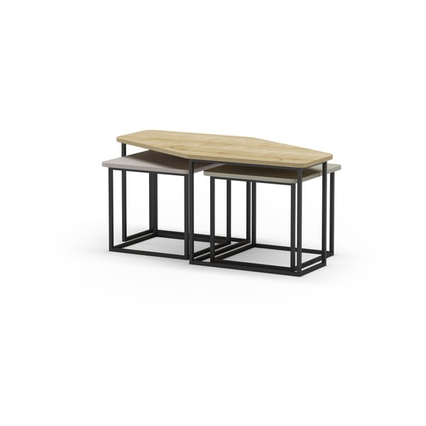 Măsuțe de cafea 3 buc. 60x111,5 cm Zoya – Marckeric-image-4