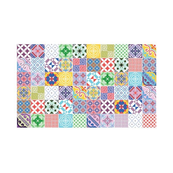 Set 60 autocolante Ambiance Colorful, 20 x 20 cm-image-3