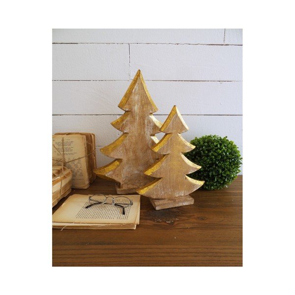 Set 2 brazi decorativi din lemn Orchidea Milano Pinetrees Duro