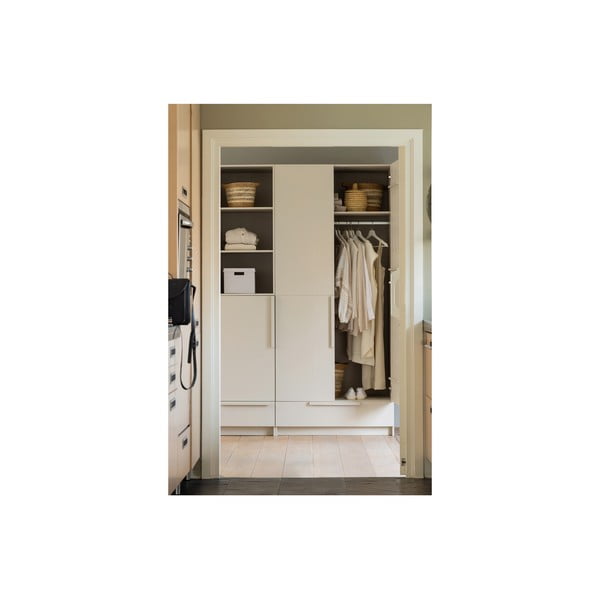 Dulap modular crem din lemn de pin 95x215 cm Pure – WOOOD-image-4