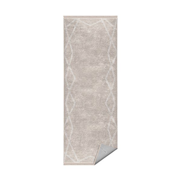 Covor bej de tip traversă 80x200 cm – Mila Home