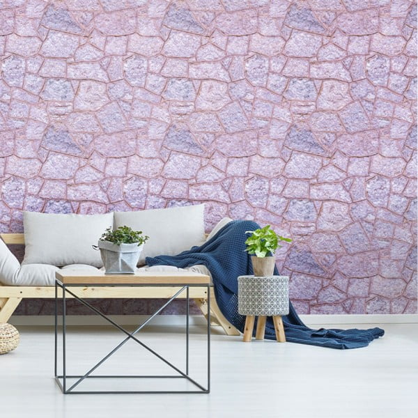 Autocolant pentru perete Ambiance Wall Materials Stones from Polynesia, 40 x 40 cm