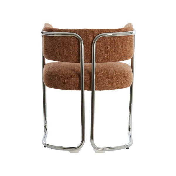 Scaun de sufragerie maro deschis cu cotiere tapițat Adante – Light & Living-image-3