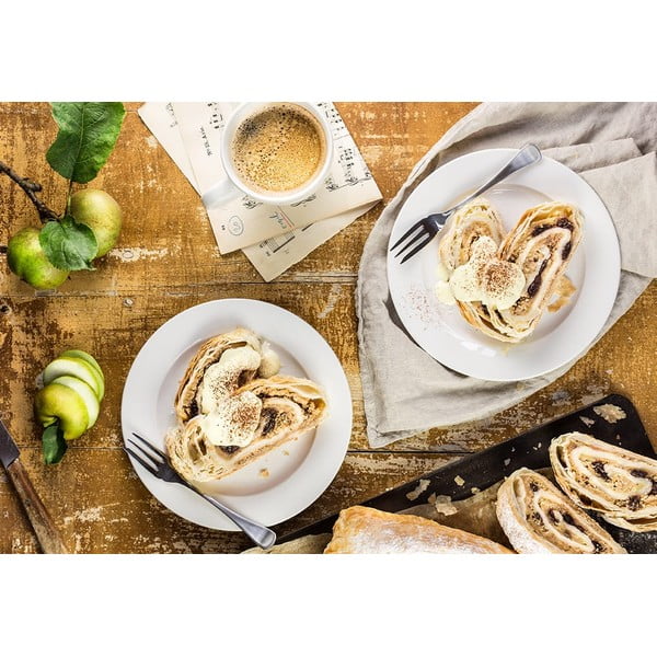 Farfurie albă pentru desert  din porțelan ø 26 cm – Maxwell & Williams-image-1