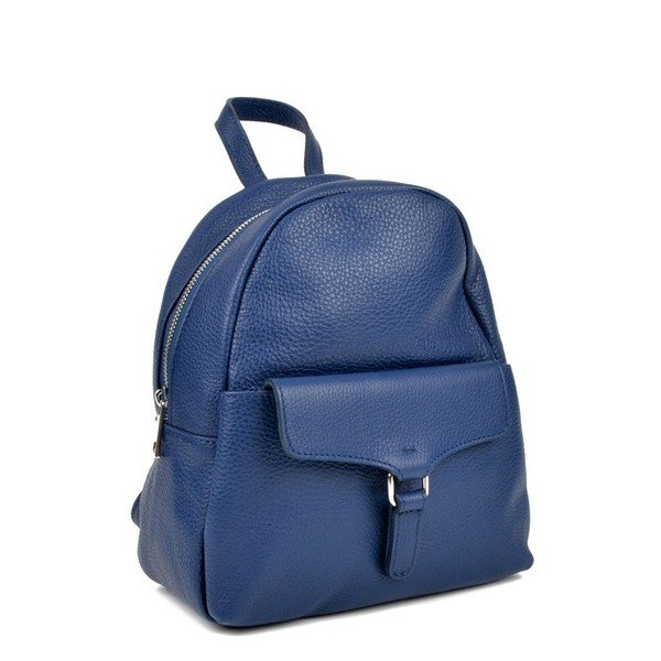 Rucsac din piele pentru femei Isabella Rhea Mille, albastru-image-3