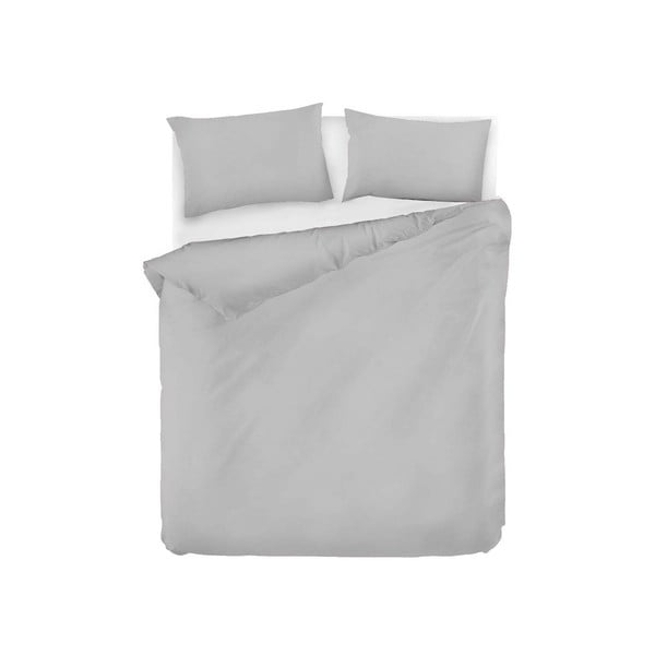 Lenjerie de pat gri deschis din bumbac pentru pat de o persoană 140x200 cm Fresh Color – Mijolnir