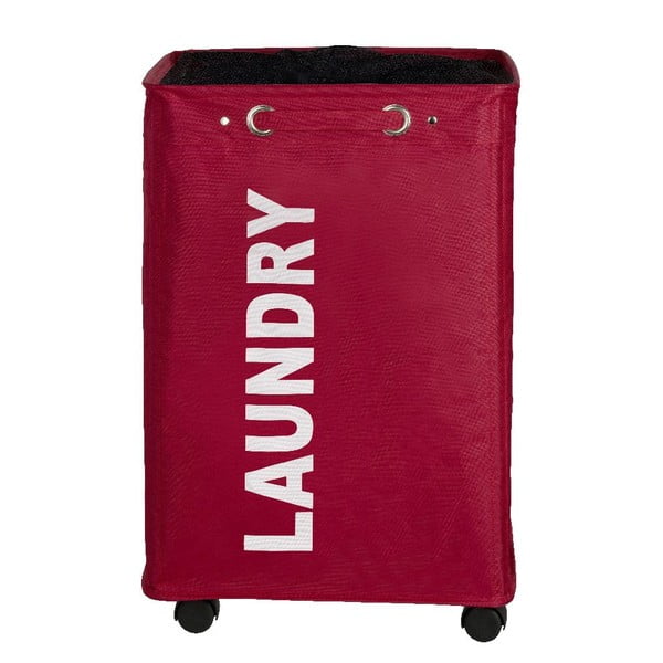 Coș de rufe Wenko Quadro, roșu, 79,2 l-image-2