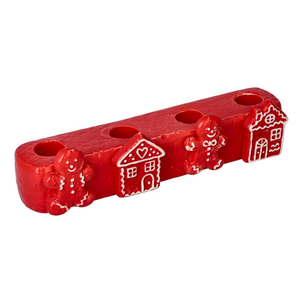 Sfeșnic pentru advent din ceramică cu model de Crăciun Vinterby – Dakls