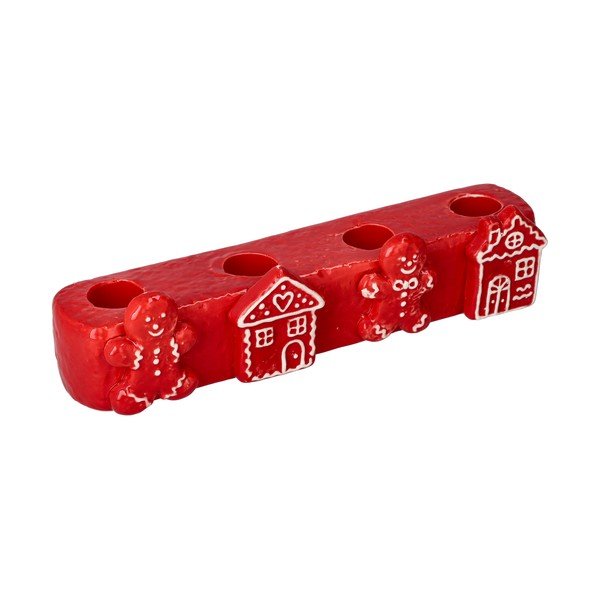 Sfeșnic pentru advent din ceramică  cu model de Crăciun Vinterby – Dakls