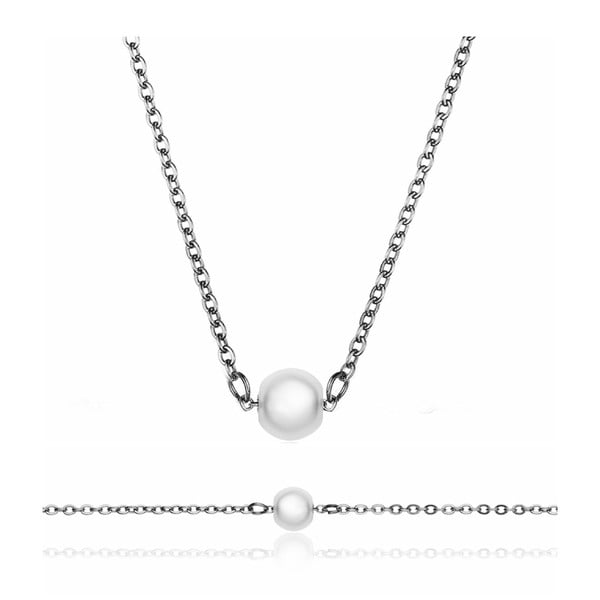 Set brățară cu pandantiv Emily Westwood Pearls, argintiu
