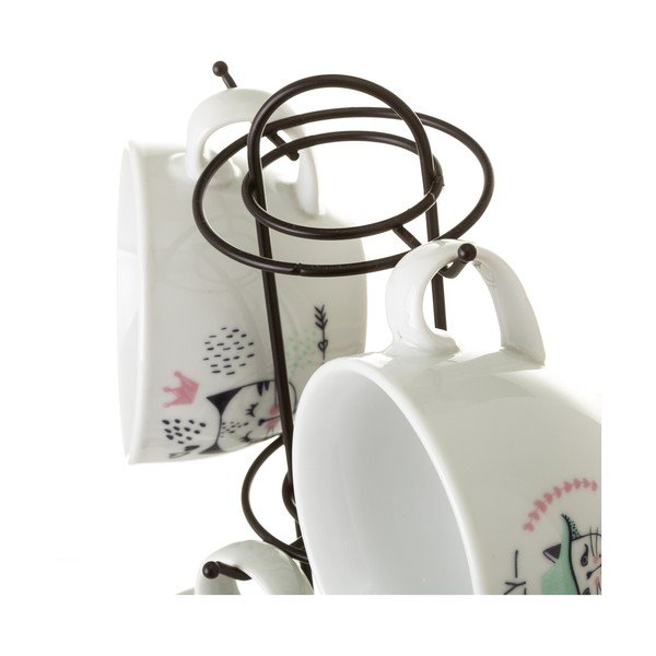 Set 4 cești din porțelan Unimasa Boho, 160 ml-image-3