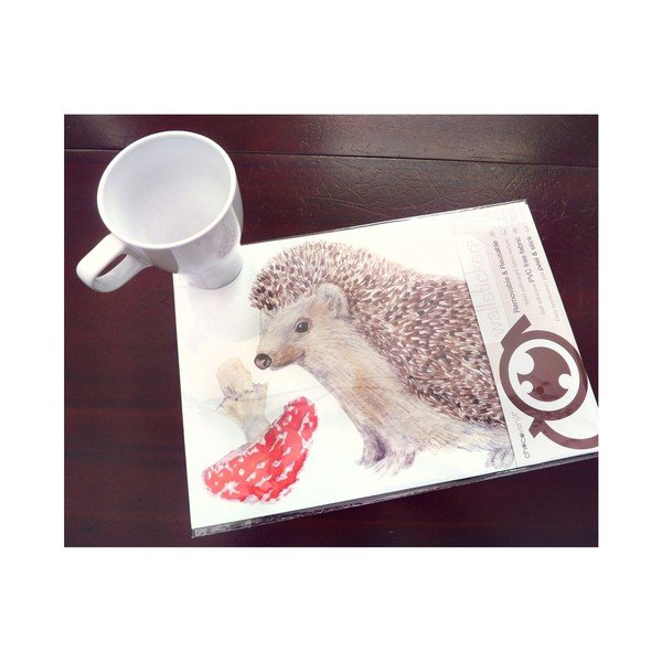 Autocolant refolosibil Hedgehog, 30x21 cm-image-1