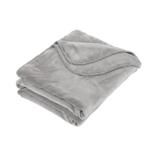Pătură Tiseco Home Studio Horsestitch, 130 x 170 cm, gri deschis